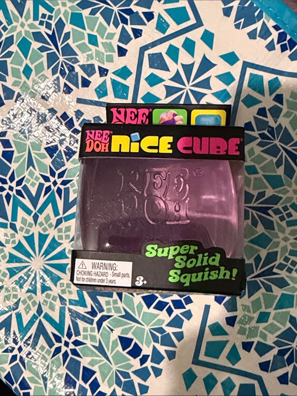 AUTHENTIC NeeDoh Nice Cube Purple Super Solid Squish